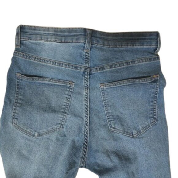 Destroyed Style Skinny Blue Jeans Size 4 - Picture 3 of 4